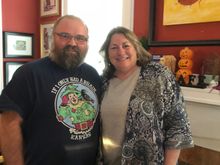 Starrs and I, after we ate our dessert for supper.