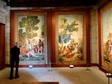 Cathedral museum with gorgeous tapestries, some by Ruebens and Goya. Shhhh, photos not allowed.