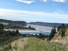 Braided Rakaia river originates from the glaciers.