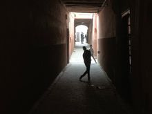 On the way to the Riad 