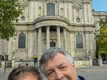Selfie outside St. Paul's Cathedral