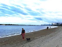 Across the street from my home.