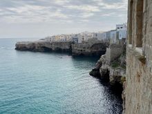 The view from our Airbnb in Polignano a Mare 