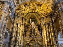 Very gold church at the Tile museum