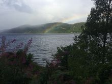 Rainbow over Loch Ness. No monster sightings.