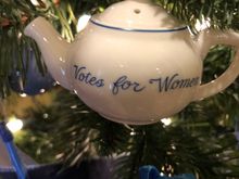 
Suffrage commemorative ornament from Newport 