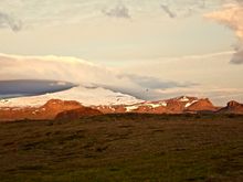 Neither sunrise nor sunset but midnight sun in Rif, Iceland