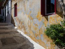 Anafiotika neighbourhood. Built by folks who came to Athens from the tiny island of Anafi in the Cyclades. Name means ''little Anafi'.