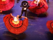 Ballet Folklorico, Mexico City from the back row!