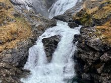 Waterfall from the Flåmsbana Train