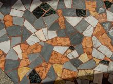 Our goal on this stroll was piazza Vittorio Emanuele II. Here is some of its marble sidewalk.