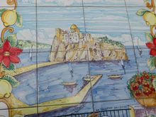 Following here: the many moods of the Castle. It is the icon of Ischia. There will distant shots, followed by an actual visit up there.