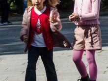 Local kids play. The panorama from their playground was astonishing, a painter's dream.