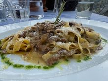 Tagliatelle with mushrooms