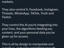 The good news is the US has freedom of speech, but the bad news is, only if owned by 47's friends.