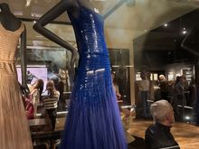 Same dress in blue. 