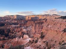 Sunrise at Bryce; colors are warmer/less harsh 