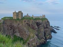 No stairs needed fur this beautiful view of Dunnottar