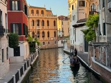 Early evening in Venice - during our walk to dinner