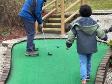 Grandads turn. It had started to rain.