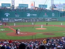 Kris & I went to a game at Fenway Park