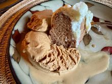 And a carrot cake Bundt cake with the sea salt caramel gelato to top it off!