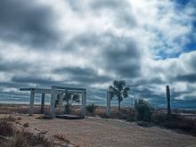 Mexico beach stilt remains