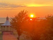 Sunrise at 4:30AM from our room. My husband took the photo; I was still sleeping. 