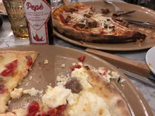 Pizza antipasti at La Capinera