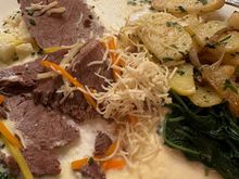 
Tafelspita; Thought this would come in a broth, but did not; it is similar to brisket in the US (I think)....a bit dry but lovely potatoes, both in a salad and hot potatoes!!!