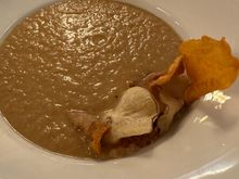 Lovely leek and pear puree at the Parador