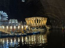 The lake where you can rent rowboats