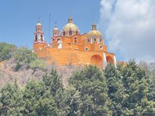 The church atop the Great Pyramid, Cholula