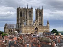 View of Lincoln Cathedral from Lincoln Castle 