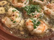 Gambas al ajillo....very good.