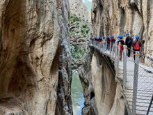 First gorge along Caminito del Rey
