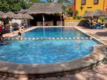 Pool at Oxman cenote. Very refreshing