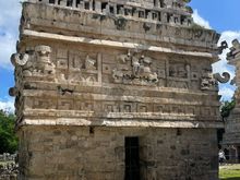 La Iglesia, this is one of the most ornate and I think best preserves buildings at Chichen Itza. It's also one of the structures you can get pretty close to.