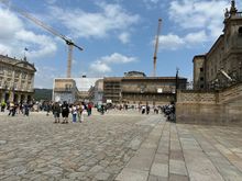 Praza do Obradoiro, with the Parador (under renovation) in the background
