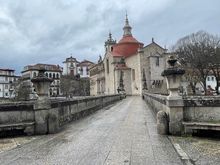 The medieval bridge, leading to the 16th Century Igreja e Mosteiro de São Gonçalo de Amarante