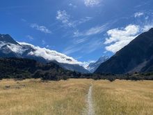 The beginning of the track