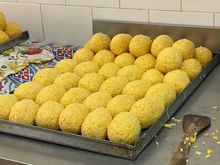 We watched the anancini being handmade, then fried