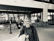 Put Kate on a plane to England this afternoon for the semester. It was harder than I thought it would be. 