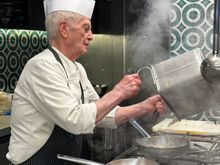 Fortunato de Gregorio over the stove