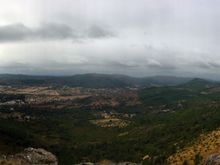 The dramatic Serra de São Mameda from Castelo de Vide's castle