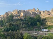 View of Piazza Armerina from our walk into town