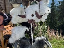 These animal-designed hats are ubiquitous in Maramures County