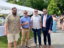 My little brother, Nate, Brian, and my cousin’s husband, Tom. We all really adore Tom. 