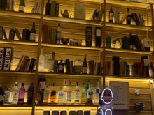 The gorgeous bar after dinner at Petit Comite