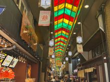 Nishiki Market - this narrow thruway became progressively more packed the further in we walked.